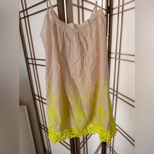 NWT FREE PEOPLE Intimately Chic tunic OR DRESS Textured & beautiful embroidery